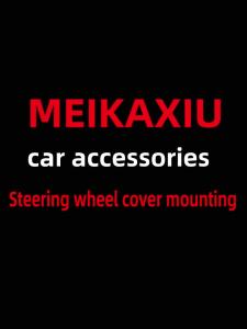 Panda Cat Ears Steering Wheel Cover Winter Mink Fur Car Accessories 14-15 Inch Universal Fit No Inner Ring