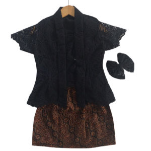 SETELAN KEBAYA ANAK DAN KUTUBARU ANAK WARNA HITAM