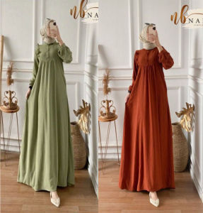 Gamis Terbaru moana Dress bahan Crinkle airflow kekinian viral
