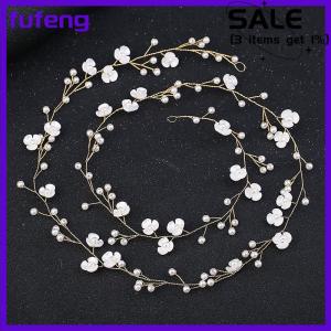 fufeng Headbands Wedding Hair Accessories Handmade Floral Rhinestone Hair Ornament For Bride Girls