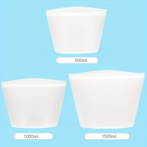 【NEW A 】3Pcs Reusable Silicone Food Storage Bags Leakproof Stand-Up Freezer Bags Microwave & Dishwasher Safe for Meal Prep Snacks