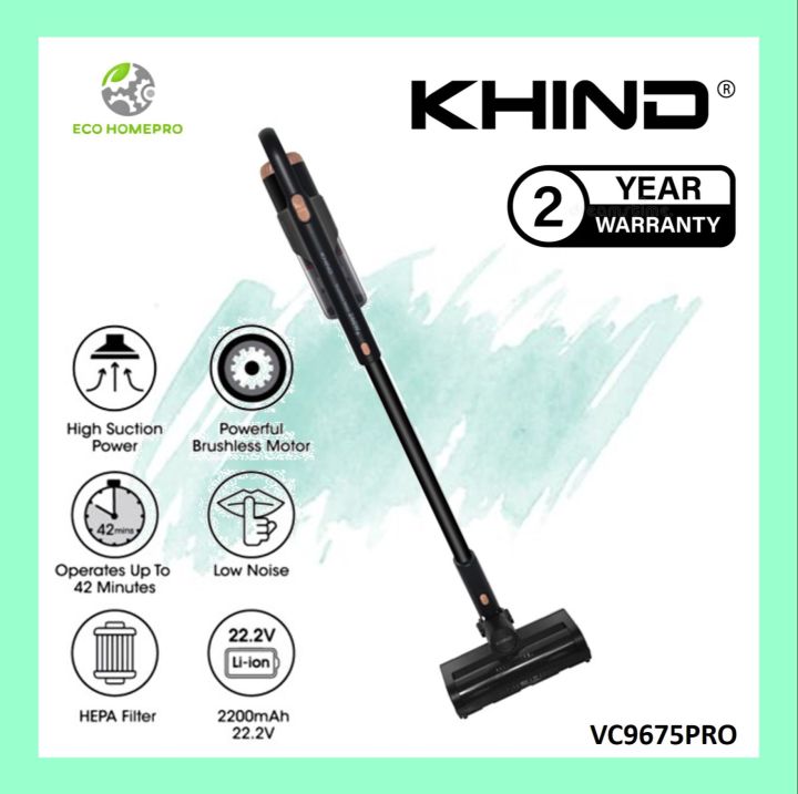 Khind Cordless Stick Vacuum Cleaner VC9675PRO Lazada