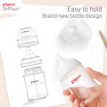 Pigeon Softouch Feeding Bottle Glass NEW version (160/240ml). 