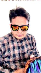 Udeng Ikat kepala Sunda rambut palsu / Bendo iket Sunda rambut palsu pria dewasa
