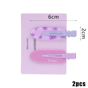 【On Sale】 2Pcs Traceless Hair Clip Women Side Hair Clip DIY Duckbill Clip Korean Headwear