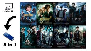 USB Flash Drive Hary Potter Movies Collection 8 in 1 哈利·波特 电影合集 英语中英字 English subtitle