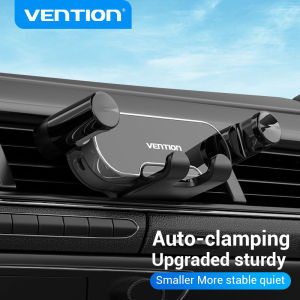 Vention Car Phone Holder handphone Air Vent car mount cell phone clip holder for Samsung galaxy Z fold 6 5 Xiaomi Huawei Oppo iphone 16 hand phone mercedes audi a3 mini cooper dashboard accessories gravity mobile phone stand holder for car
