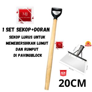 Sekop taman Baja Cangkul Penyiangan DeicingBerkebun Alat Pertanian multifungsi ukuran 20cm25cm30cm