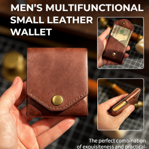 Mens Multifunctional Small Wallet Womens Leather Wallet Wallet Leather Small Wallet