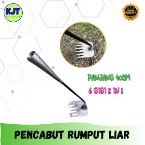 ALAT BERKEBUN GARUK RUMPUT LIAR 6 GARPU - GARUK PENCABUT RUMPUT LIAR