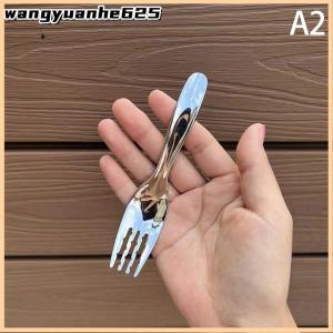 [WYH Store] 👗 Stainless Steel Round Spoon Net Red Golden Dinner Long Handle Stirring Dessert Spoons For Kitchen Accessories Gadgets