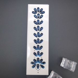BEAUTYLADIES 3D EDM Music Festival Tattoo Stickers Glitter Fashion Crystal Forehead Sticker Diamond Eyebrow Sticker Hair Jewels Body Face Colored Rhinestone Women Men