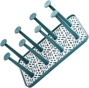 Luxshiny Bottle Drying Rack Upside Down Drain Rack Cup Drainer Stand Pp Material Space Saving Stylish