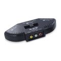 4X 3-Way Audio Video AV Switch Box Splitter Switch W/ Cable for TV X-Box DVD Player Devices Switch. 