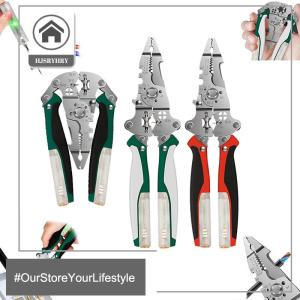 🎄【Special price】HITN คีมปอกอเนกประสงค์16อิน1 คีมหนีบสายไฟพร้อมเครื่องทดสอบแรงดันไฟฟ้าคีมหนีบสายไฟคีมตัดสายไฟ