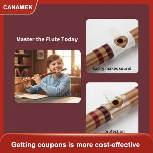 【CANAMEK 】 Bamboo Flute Blowing Aid Flute Easy To Blow Blower Mouthpiece Whistle Professional Musical Instrument Accessories Durable 1PC