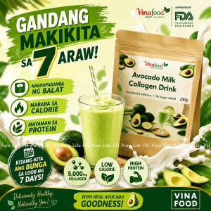 Fresh Avocado Milk Collagen Drink Powder No Sugar Added Skin Glow Healthy Hair Nails Energy Drink