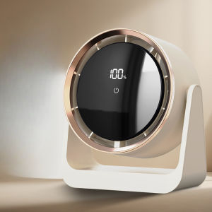 Portable desktop fan USB rechargeable desk lamp fan 4000mAh LED digital display wall fan intelligent 5-speed camping fan