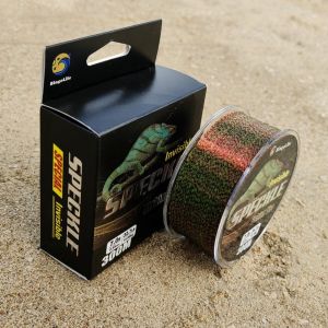 Senar Pancing Bionik Nilon 300m Gradien Maroon Lanjutan lembut halus Tali Pancing Speckle Tak Terlihat Anti-kusut Kuat Abrasi