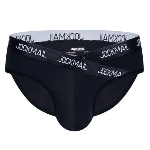 JOCKMAIL ผู้ชายชุดชั้นในเอวต่ำกางเกงของผู้ชายเย็นกางเกงของผู้ชายที่หายใจได้สั้นสำหรับผู้ชาย Jockstraps