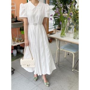 D11459 Ellen Ribbon Emboss Dress w/ Belt