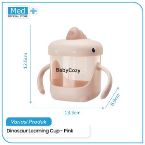 Med+ BabyCozy 3in1 Dinasour Training Straw Cup Gelas Minum Sedotan Anak