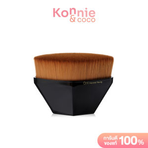 Oni Magic Petal Foundation Brush #Obsidian Black แปรงลงรองพื้นโอนิ หัวหกเหลี่ยม ขนแปรงนุ่ม ไม่บาดผิว เนียนกริบ