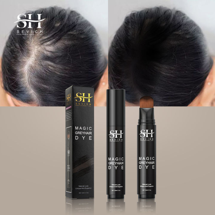 Sevich Hair Dye Pen Natural One-time Cover Hair Loss Black Hair