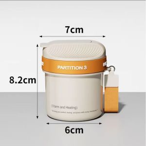 Portable For Grid Lightproof Medicine Storage Box | Large Capacity Pill Box Organizer Holder Kotak Penyimpanan Ubat 便携药盒