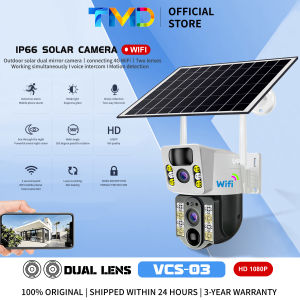 TMD V380 PRO Soalr Dual Lens Outdoor waterproof VCS-03 Wifi Cctv camera connect cellphone 360° 4G cctv camera for house outdoor