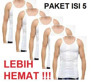 PAKET SINGLET KAOS DALAM PRIA ISI 5 LEBIH HEMAT