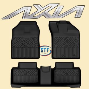 Perodua Myvi / Axia / Bezza / Alza TPE Car Carpet CarMat Compatible Waterproof High Quality Full Set Ready Stock