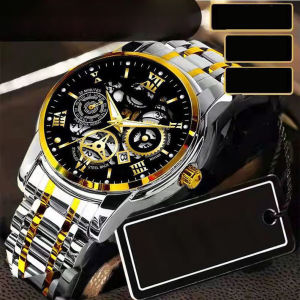 Automatic Mechanical Watch Mens Large Dial Waterproof Calendar Fashion Luminous Mechanical Steel Watch