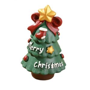 Resin Animal Family Ornaments Set Handcrafted Holiday Tabletop Decorations Kids Safe