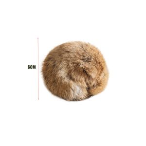 LETIGO Rabbit Fur Cat Toy Ball Soft Scratch Resistant Fluffy Cat Toy Gifts Durable Silent Cat Toys for Indoor Cats Kicks Chase Games