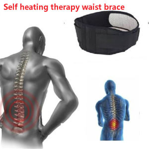 Adjustable Magnetic Tourmaline Self Heating Therapy Waist Belt Lumbar Spine Support Brace Warm Waistband