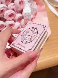 ZGO Sanrio Hello Kitty Heart Rings Anti-oxidation Niche Fashion Design Girls Birthday Gift Idea 8060