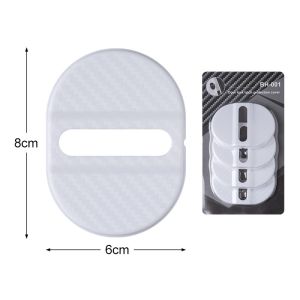 4 Pcs Cover Kunci Pintu Mobil Anti Rust & Bocor Pelindung Universal untuk Semua Mobil Aksesoris Mobil