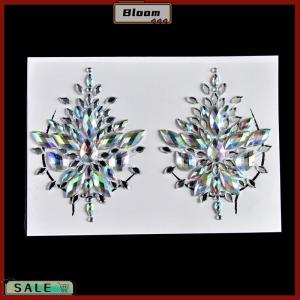 Follow Get New[Bloom Z] สติกเกอร์ติดหัวนมคริสตัลเสื้อชั้นในเต้านมสำหรับผู้หญิงสติกเกอร์ติดกาวอุปกรณ์เสริม