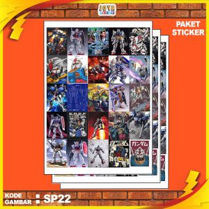 GAMBAR STICKER GUNDAM / STIKER GUNDAM / PAKET STIKER GUNDAM PER 25 PCS /GAMBAR KODE SP22