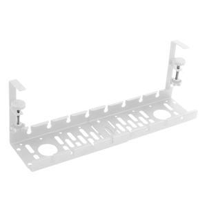 Easy Installation Under Desk Cable Tray With 20lb Capacity Expandables Storage For Power Strips And Adapters