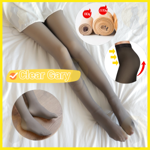 [✅SG Ready Stock] Free Size Thermal Pantyhose Lined Plush Translucent Winter Warm