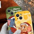 Cartoon Cat and Mouse Couple Casing Redmi Note 14 13 Pro+ 12S 4G 12 Pro Plus 5G 14C 13C 12C A1 A2 A3 11S 11 10C 10 9T 9C 9A POCO X6 X5 M6 C65 Fine hole lens Anti-fall Soft Phone Case NY 78. 