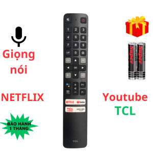 Remote điều khiển tivi TCL Mã 17 Giọng Nói điều khiển TV TCL Smart - Tặng kèm pin - T&U Remote