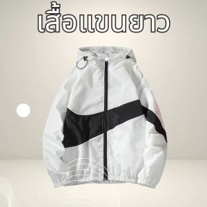 แจ็คเก็ตผู้ชายฤดูใบไม้ผลิและฤดูใบไม้ร่วงใหม่แจ็เสื้อแจ็คเก็ตผู้ชายฤดูใบไม้ผลิและฤดูใบไม้ร่วงใหม่แจ็คเก็ตผู้ชายคู่สวมแบรนด์ญี่ปุ่นหลวมด้านบนมีฮู้ดเสื้อกันหนาว