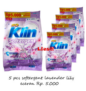 soklin softergent 5.000 lavender  Lily ( 5 PCS )