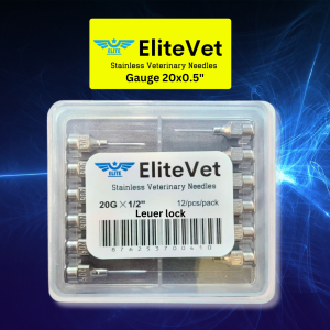 EliteVet Stainless Veterinary Needles Needles stainless for injection piglets injectable set needle for pig Syringe