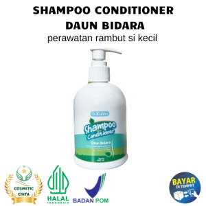 SR12 Shampoo dan Conditioner Daun Bidara Kiddos Shampo Anak Bayi Rambut Bersih Hitam Alami 300ml