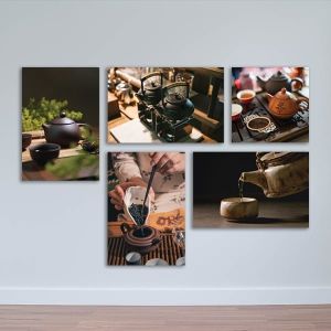 (HCM) Tranh trà đạo Tranh treo tường trang trí decor quán trà đạo kèm đinh treo