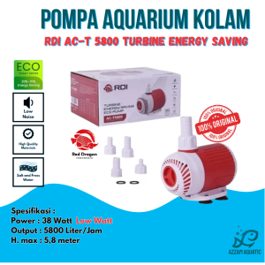 Pompa Aquarium Kolam Ikan Daya Rendah Low Watt RDI AC-T ACT 5800 TURBINE ENERGY SAVING ECO Water Pump